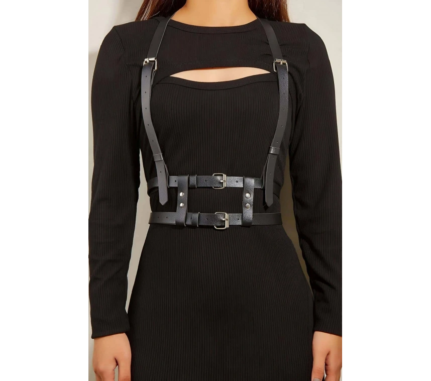 Omuzdan Askılı Delden İki Sıralı Kemer Harness - Brf941