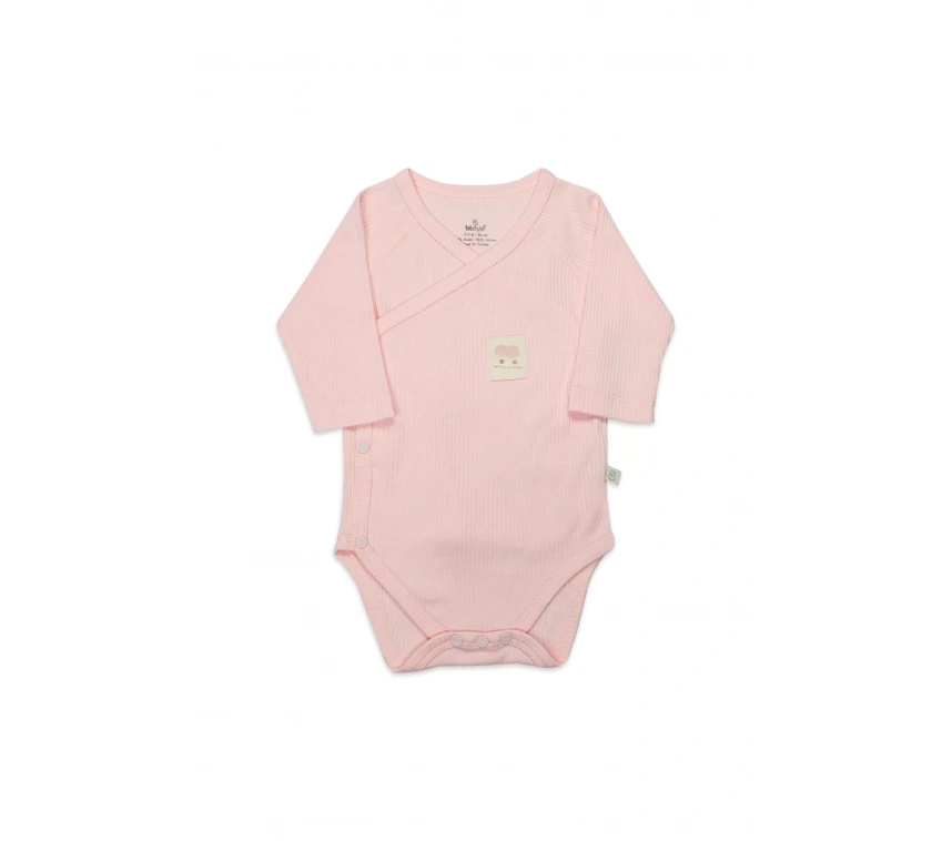 Organic Modal Flying Balloons Kruvaze Uzun Kol Body Bs17121 Pembe