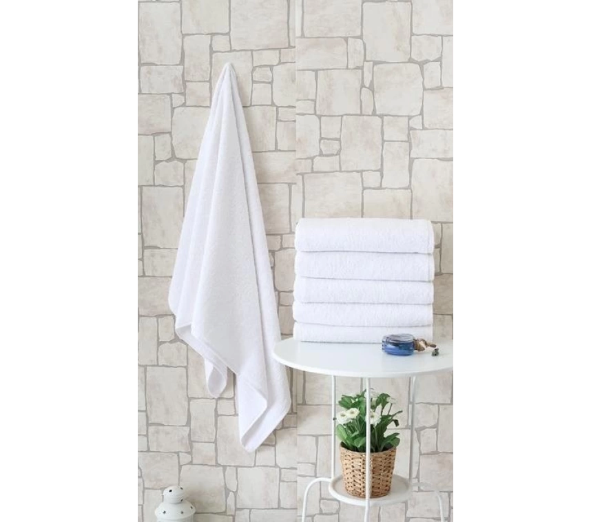 Otel Tipi 70x140 Banyo Havlusu Beyaz