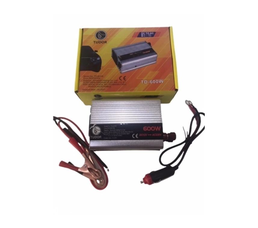 Oto Çakmağından 2-220 Volt Çevirici 600 Watt Üniversal Girişli Sinüs İnverter