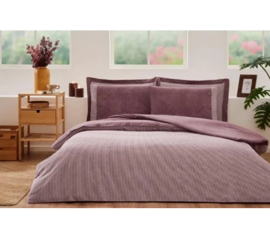 Özdilek Çift Kişilik Ranforce Nev Takımı Natural Deco Rose