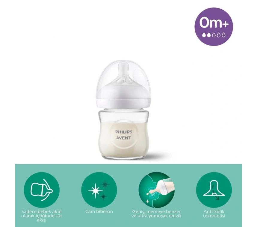 Nessiworld Philips Avent Doğal Tepkili Natural Response Cam Biberon 120 ml 0+ Ay