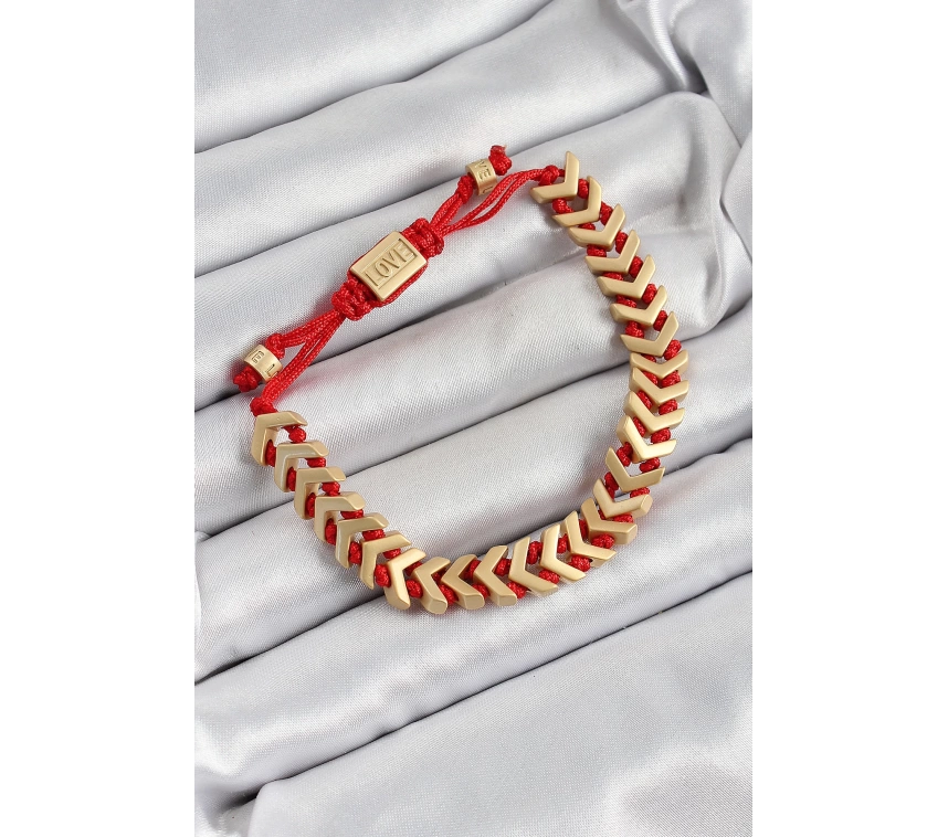 Pirinç Asansörlü Gold Renk Juju Kadın Bileklik