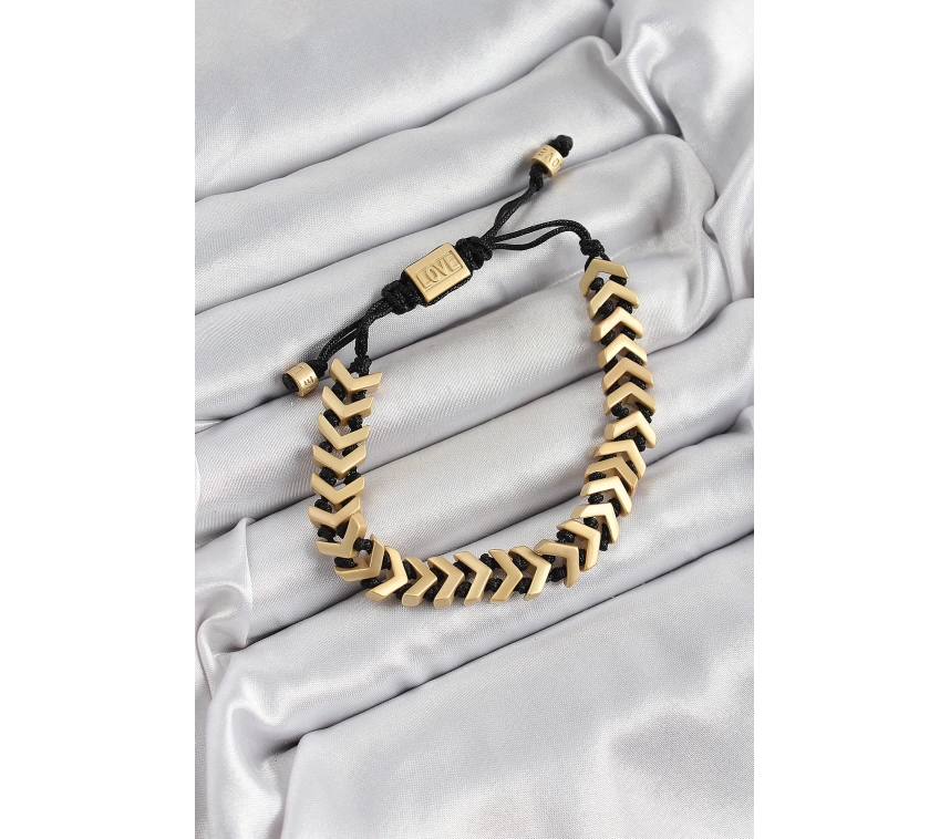 Pirinç Asansörlü Gold Renk Juju Kadın Bileklik