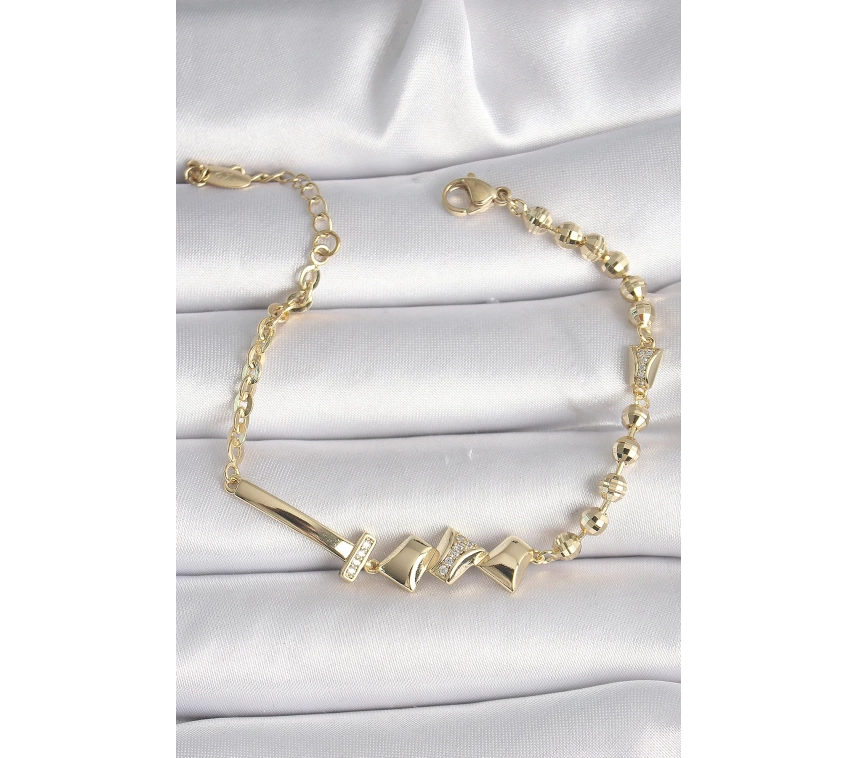 Pirinç Gold Renk Zirkon Taş Detay Xuping VIP Exclusive Seri Bileklik