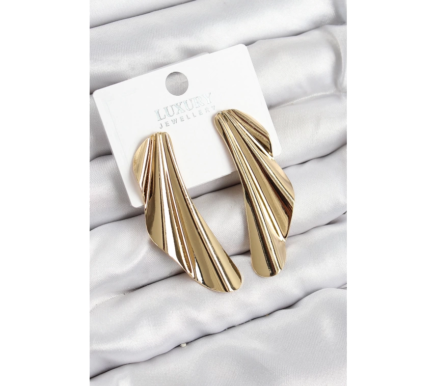 Pirinç Tül Model Gold Renk Kadın Küpe