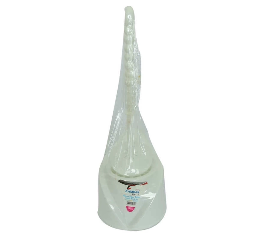 Plastik Muhafazalı Tuvalet Klozet Fırça Takımı Karışık Renk ZP-152