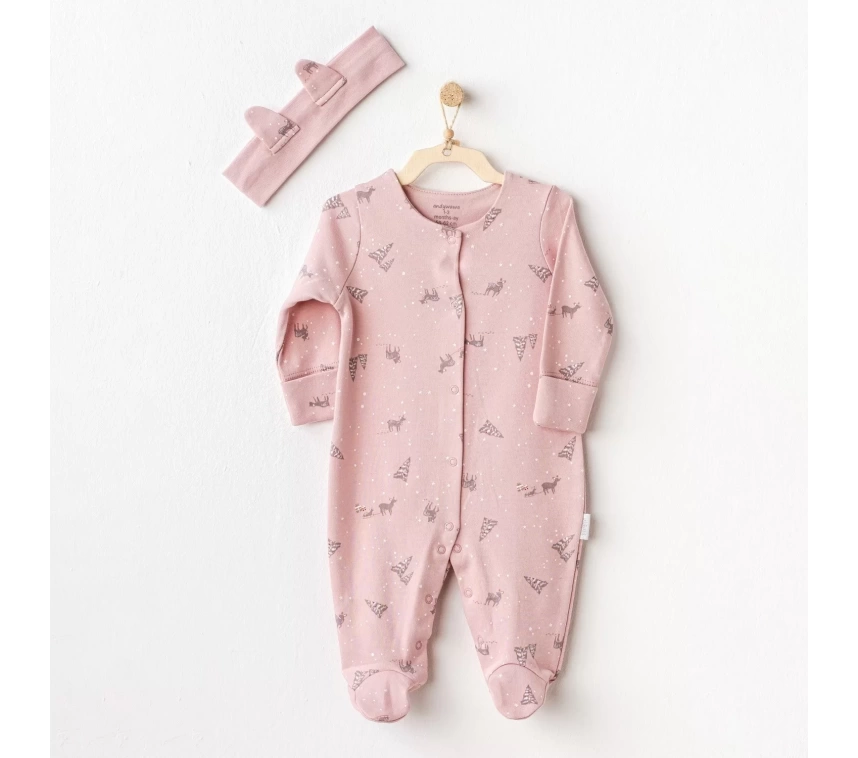 Puppy Gazelle Bebe Tulum Takım Pink