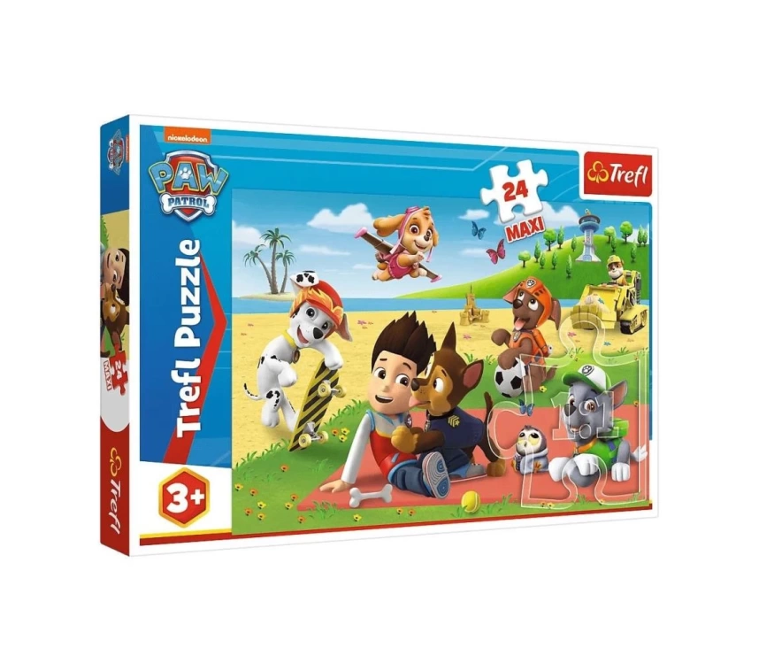 PUZZLE-14346 Paw Patrol 24 Parça Maxi Çocuk Puzzle -Vardem