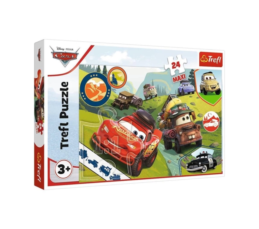 PUZZLE-14352 Maxi Disney Cars 3 24 Parça Çocuk Puzzle