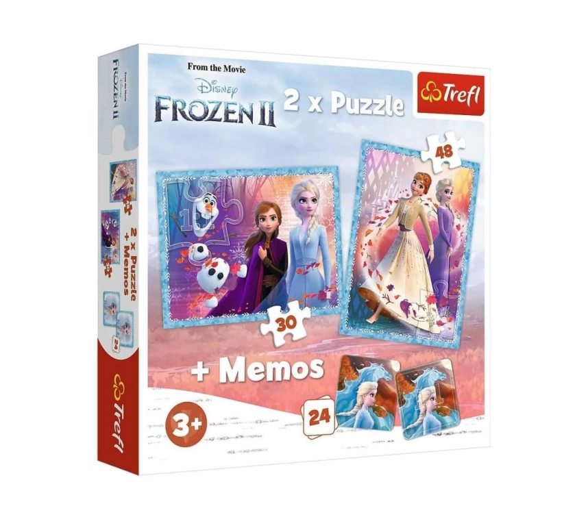 PUZZLE-90814 2IN1 Frozen II Çocuk Puzzle