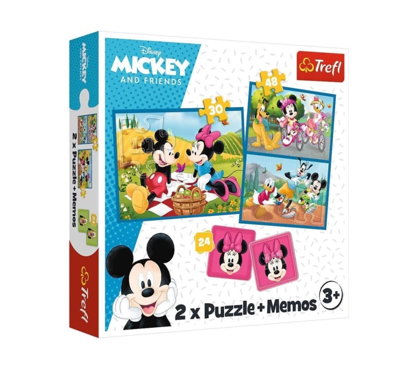 PUZZLE-93344 2IN1 Disney Puzzle -Trefl