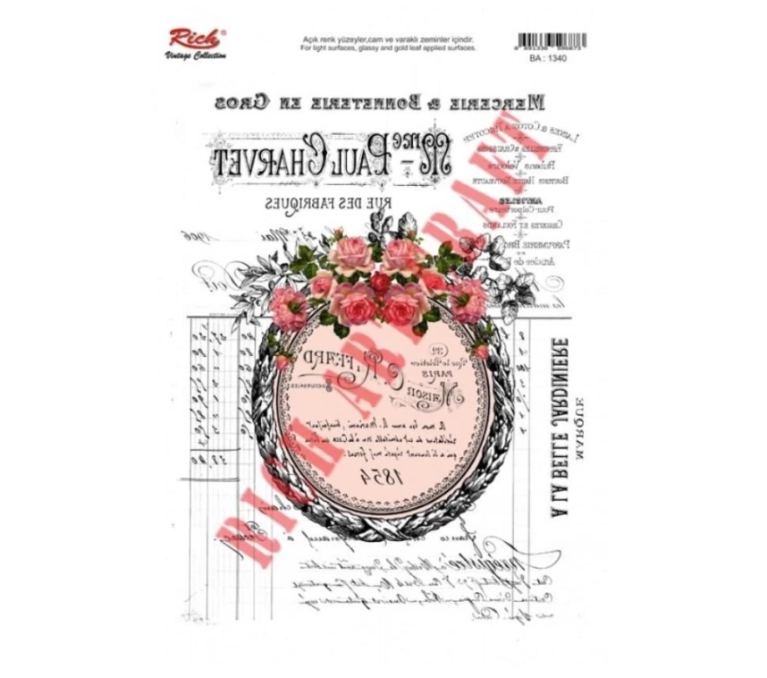 Rich 1340 Vintage Kolay Transfer 23x33 cm