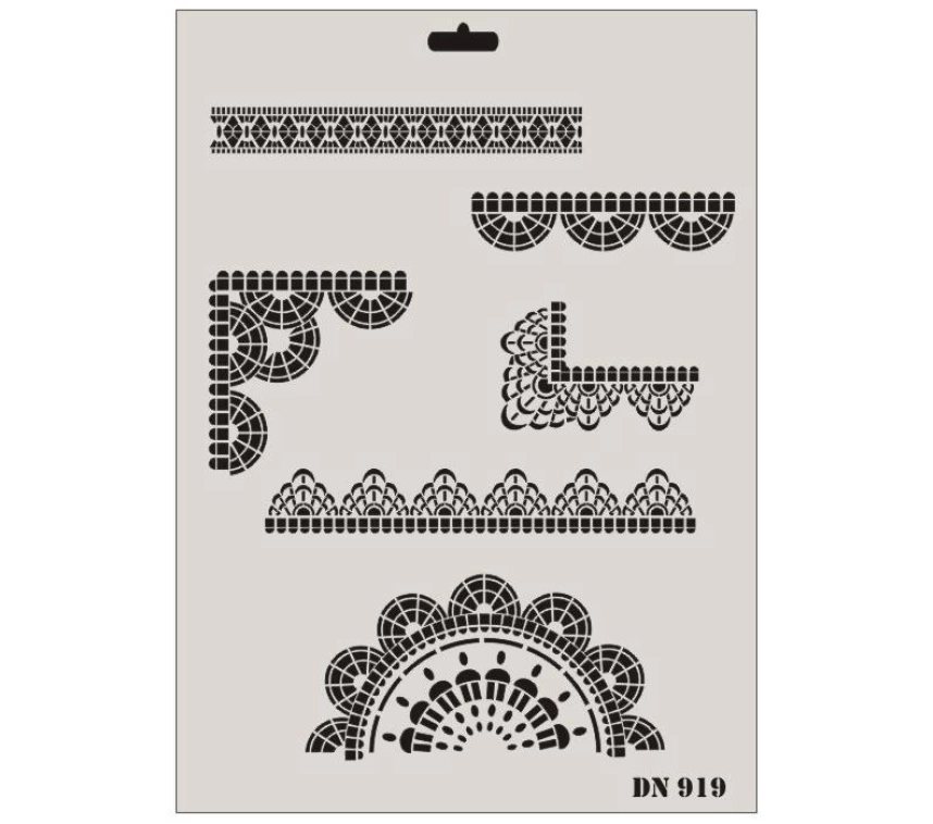 Rich Dantel Seri DN-919 Stencil 35x25 cm