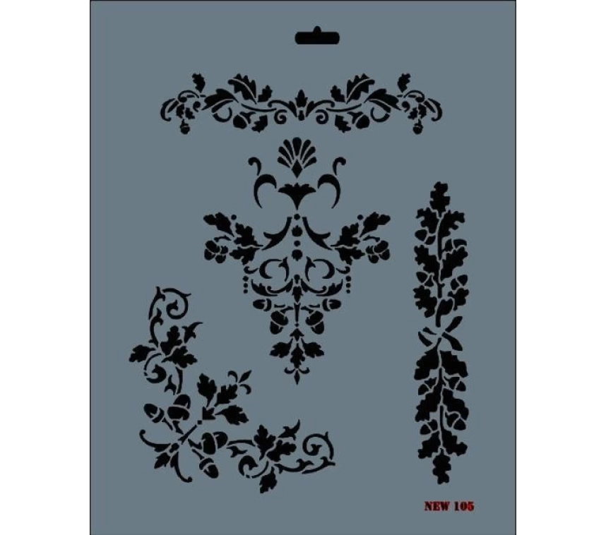 Rich New Seri N-105 Stencil 35x25 cm