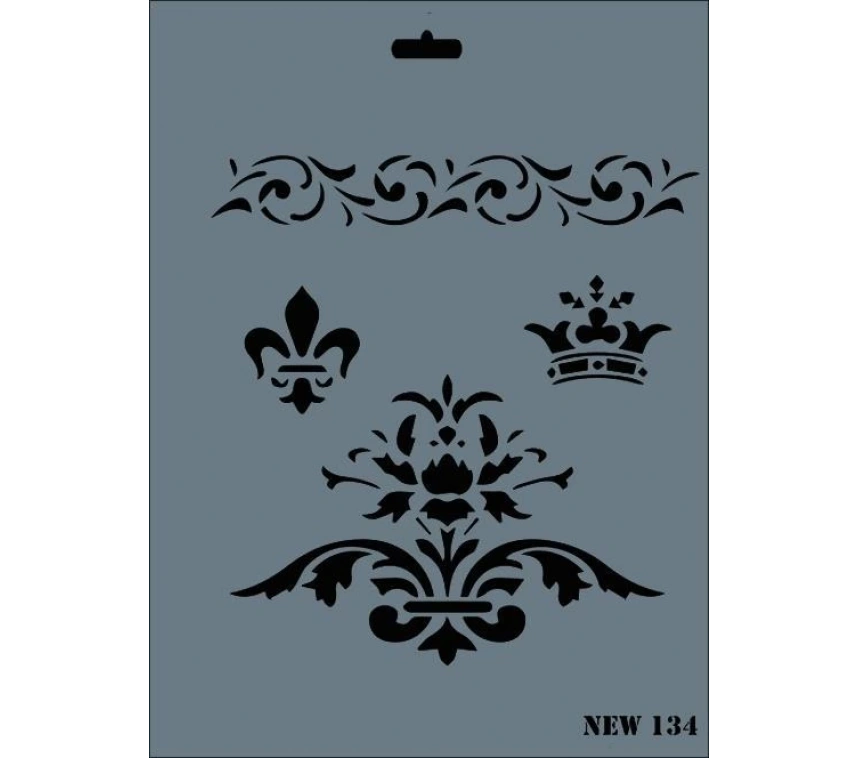 Rich New Seri N-134 Stencil 35x25 cm