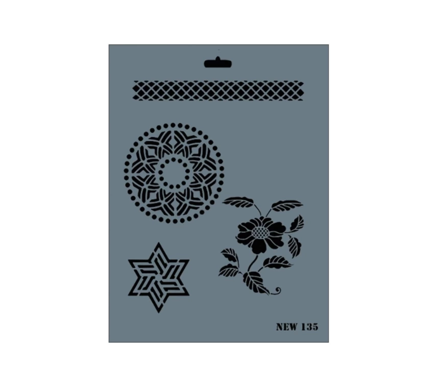 Rich New Seri N-135 Stencil 35x25 cm