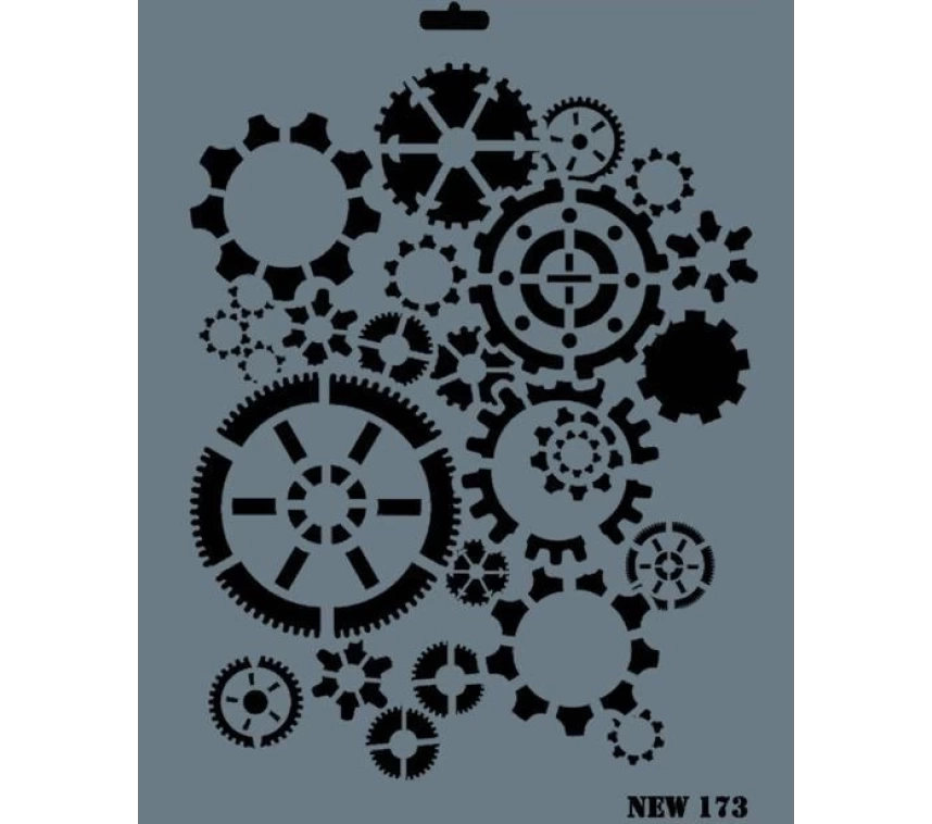 Rich New Seri N-173 Stencil 35x25 cm