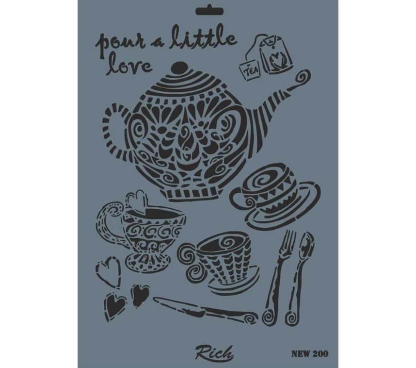 Rich New Seri N-200 Stencil 35x25 cm
