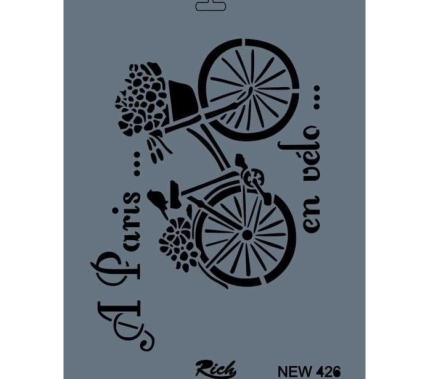 Rich New Seri N-426 Stencil 35x25 cm