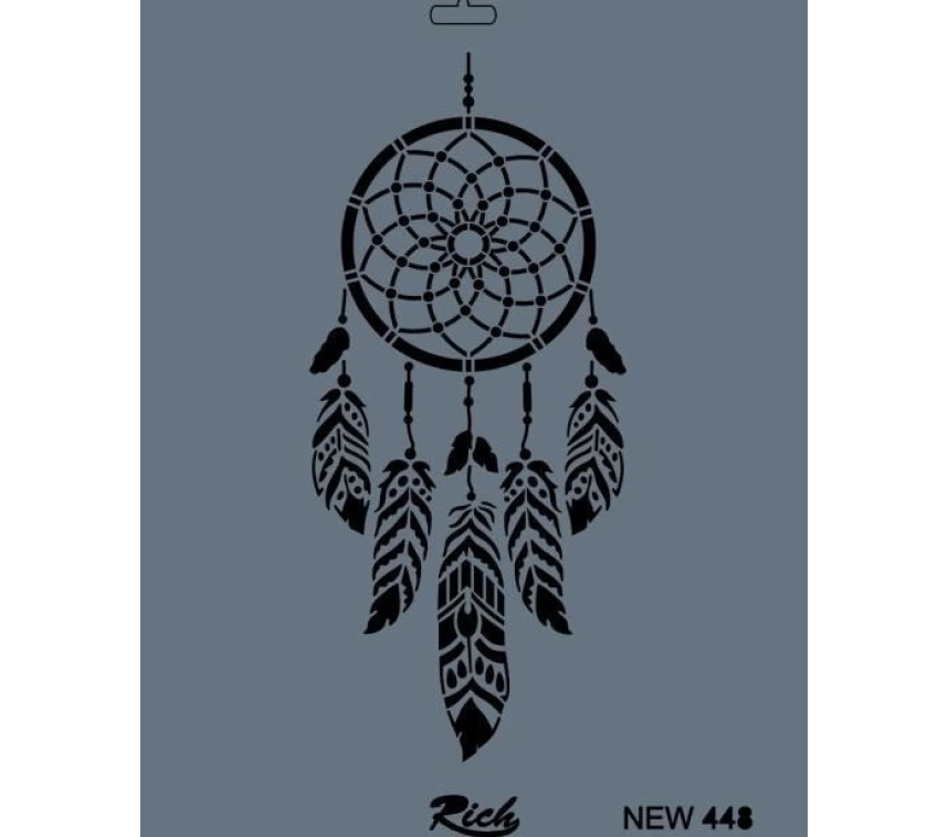 Rich New Seri N-448 Stencil 35x25 cm