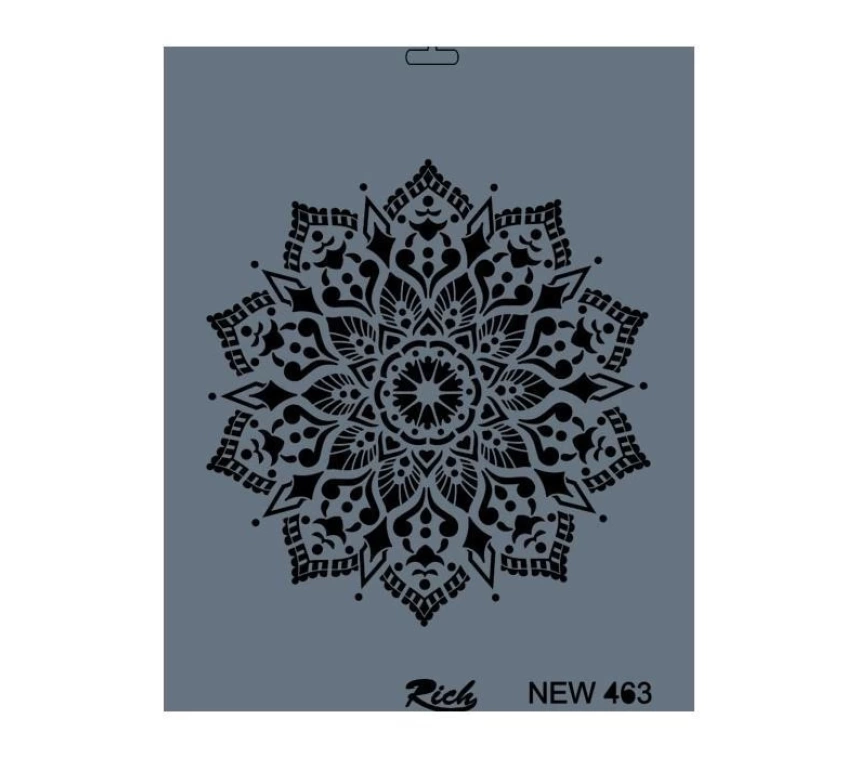 Rich New Seri N-463 Stencil 35x25 cm