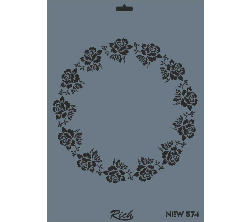 Rich New Seri N-574 Stencil 35x25 cm