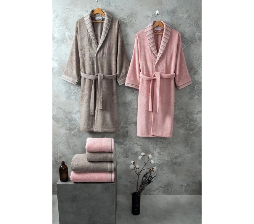 Rio Bornoz Seti Core Pink Puff