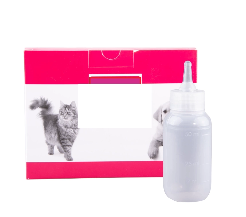 Şeffaf Pet Biberon 50 ml Yavru Kedi ve Köpekler İçin Biberon