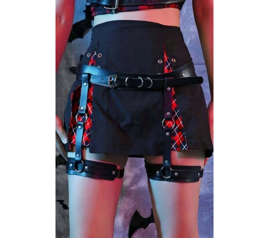 Seksi Deri Jartiyer Harness - Brf804