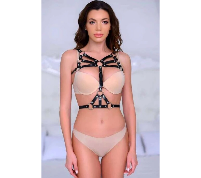 Seksi Fantazi Deri Göğüs Üzeri Harness - Brf1053