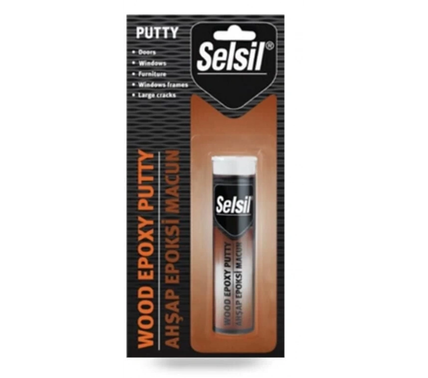 Selsil Epoxy 2 Bileşenli Macun Ahşap Yapıştırıcı 57 gr