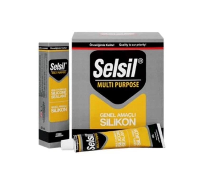 Selsil Genel Amaçlı Tüp Silikon 50 ml Beyaz