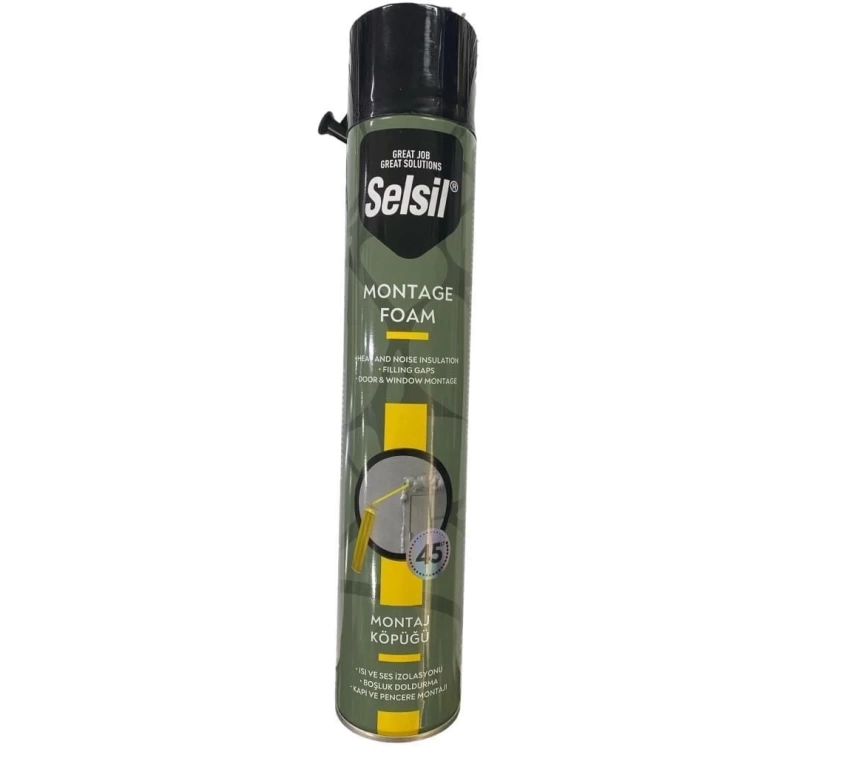 Selsil Tam Dolum Poliüratan Montaj Köpüğü 845 gr