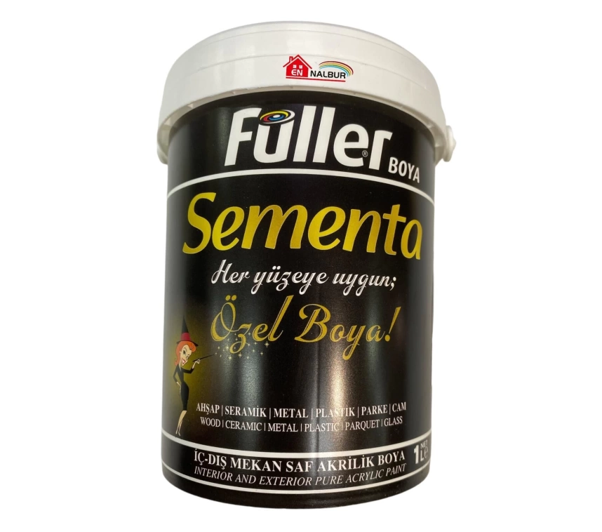 Sementa Özel Su Bazlı Saf Akrilik Boya 1 Litre Beyaz