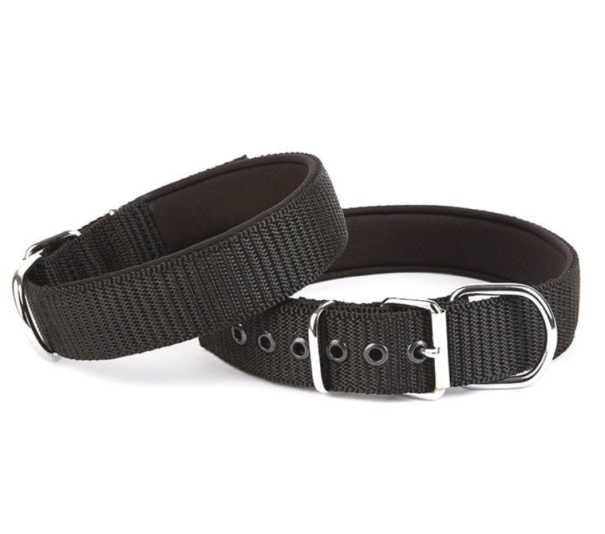 Seri Dokuma Köpek Boyun Tasması 4x57-65cm Siyah