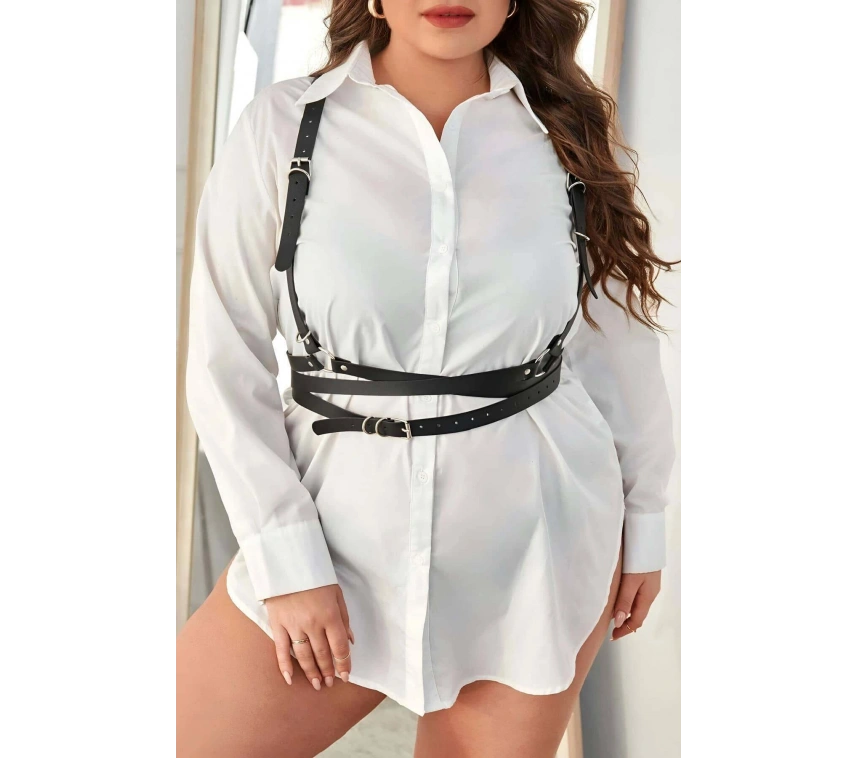 Şık Deri Fantazi Göğüs Harness - Brf932