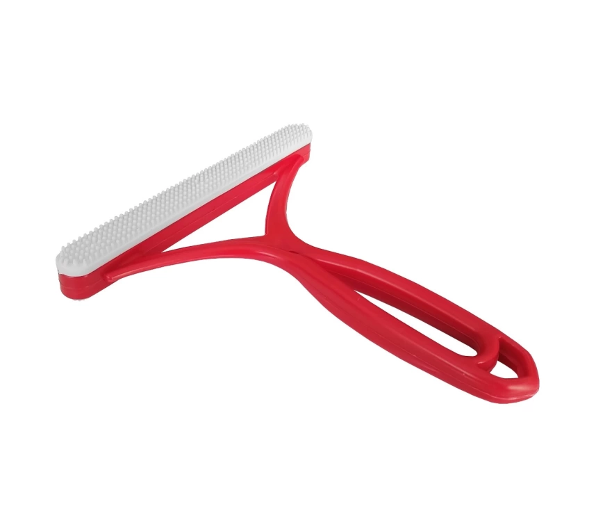 Silikon Çift Taraflı Tiftik Ve Tüy Toplayıcı 12.5 cm*14 cm Kırmızı