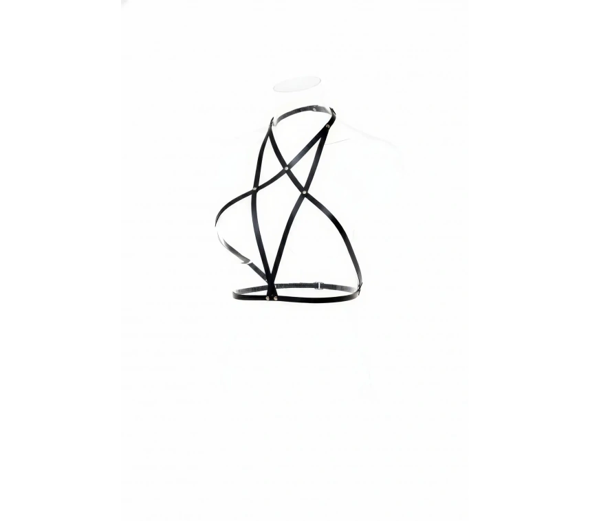 Siyah Kadın Kemer Çapraz Bantlı Vücut Aksesuarı - Brf180