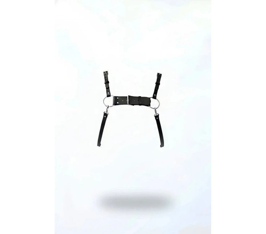 Siyah Kadın Kemer Deri Tokalı Halka Detaylı Vücut Kemer - Brf1094