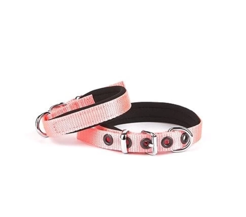Softlu Köpek Boyun Tasması 1,5 cm x 35 cm Pembe