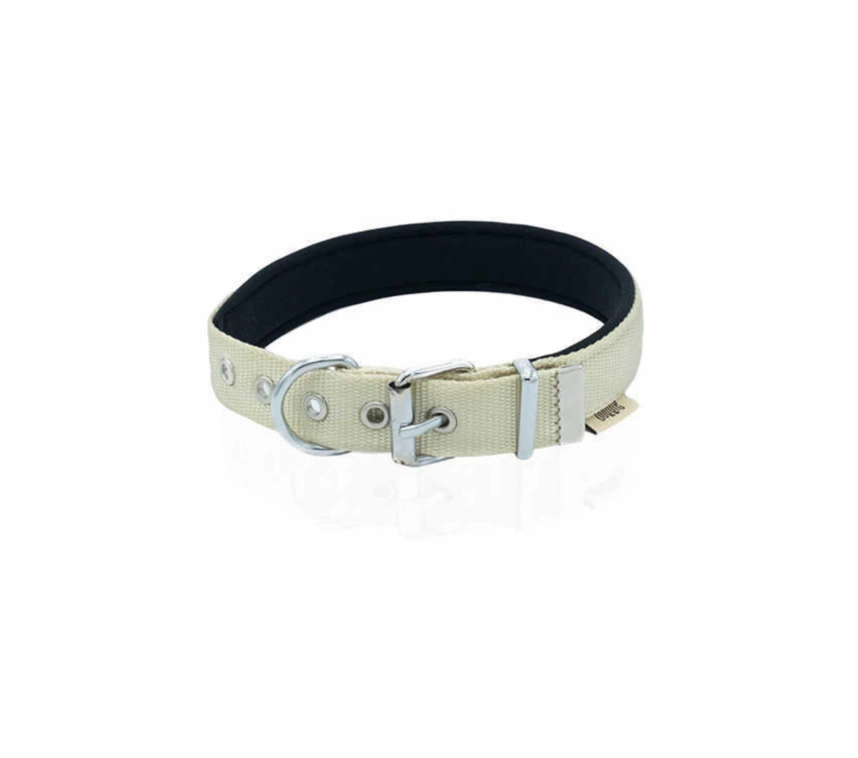 Softlu Köpek Boyun Tasması 3 cm 42 cm-50 cm Haki