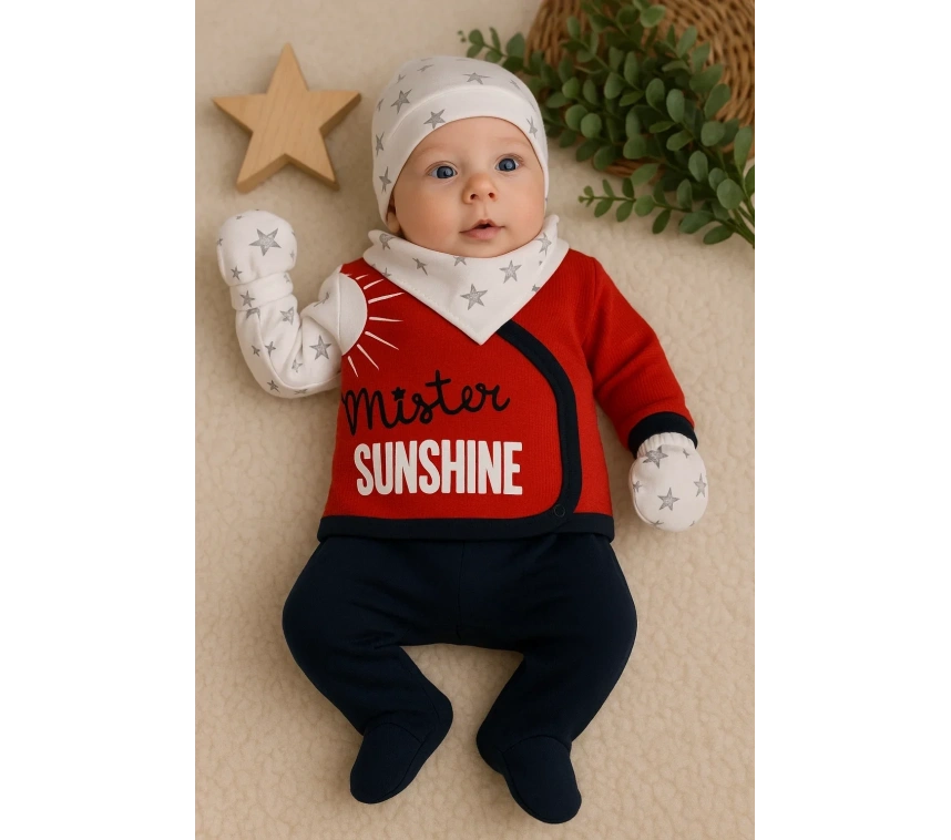 Sun Shine Desenli 5li Erkek Hastane Çıkışı