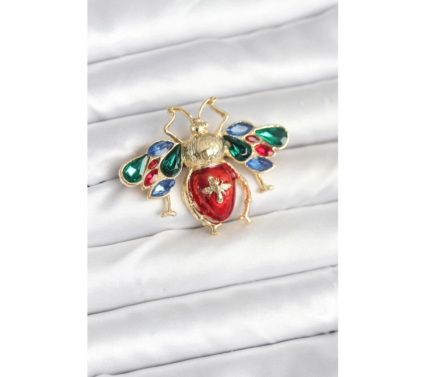 Süslü Arı Model Broş