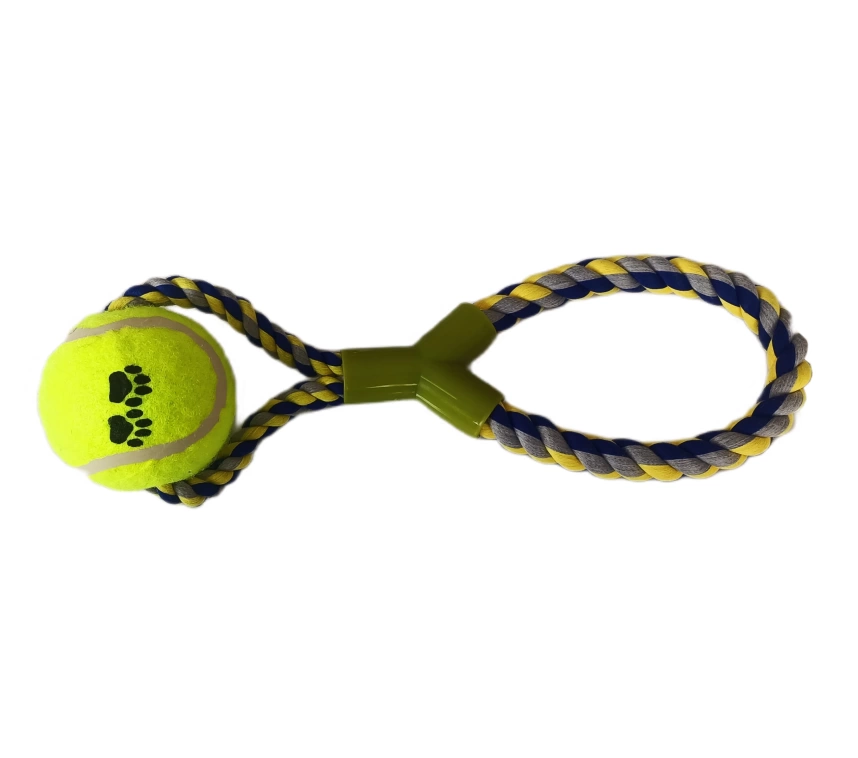 Tenis Toplu Y Şekilli Köpek Oyuncağı 7-27 cm Mavi