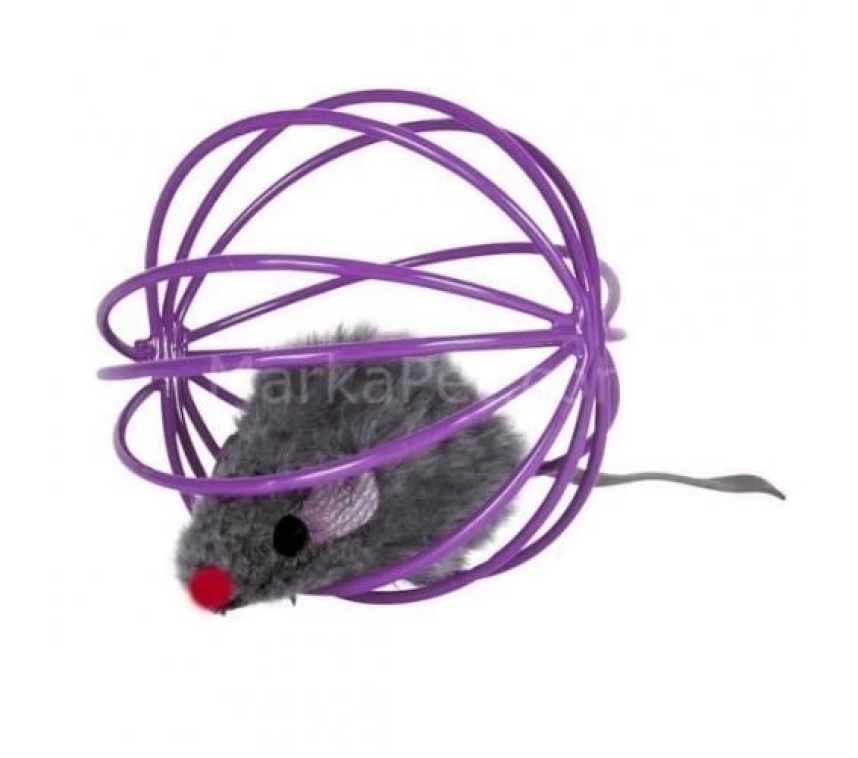Top İçinde peluş fare 6 cm