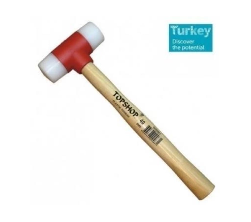 Topshop 09463 Ağaç Saplı Plastik Tokmak 40 mm