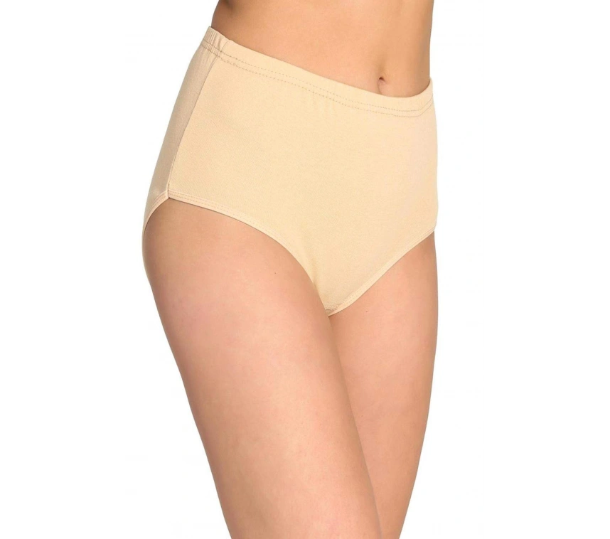 Tutku Kadın Yüksek Bel Bato Kalın Lastik Külot Ten