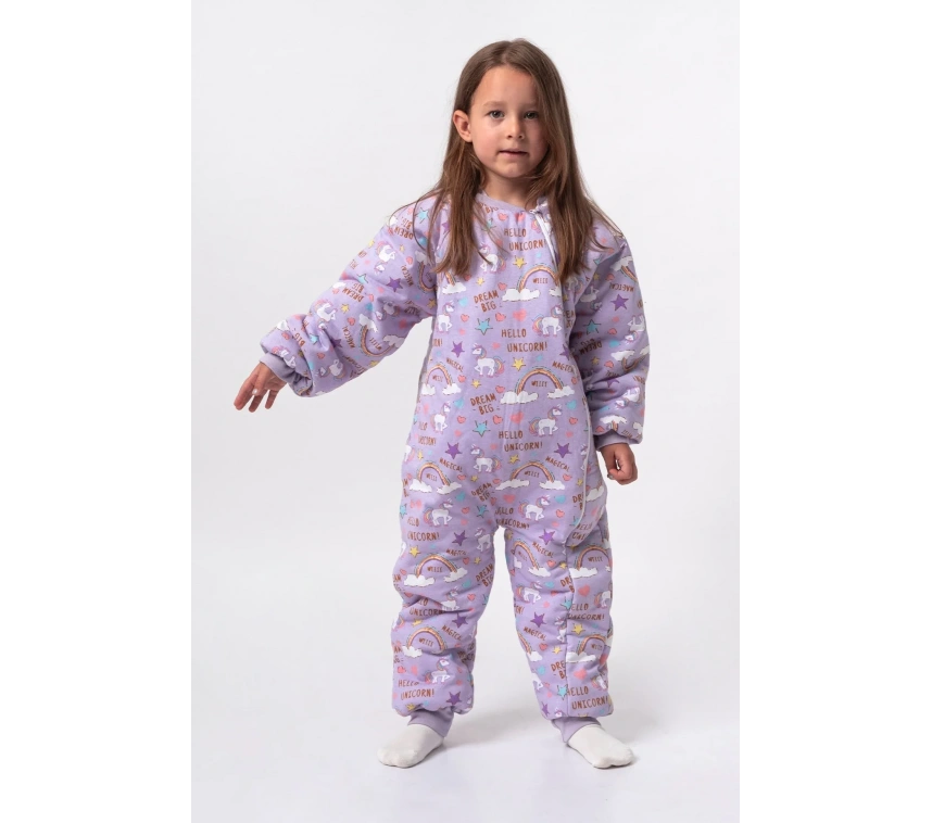 Unicorn Desenli Çocuk Uyku Tulumu
