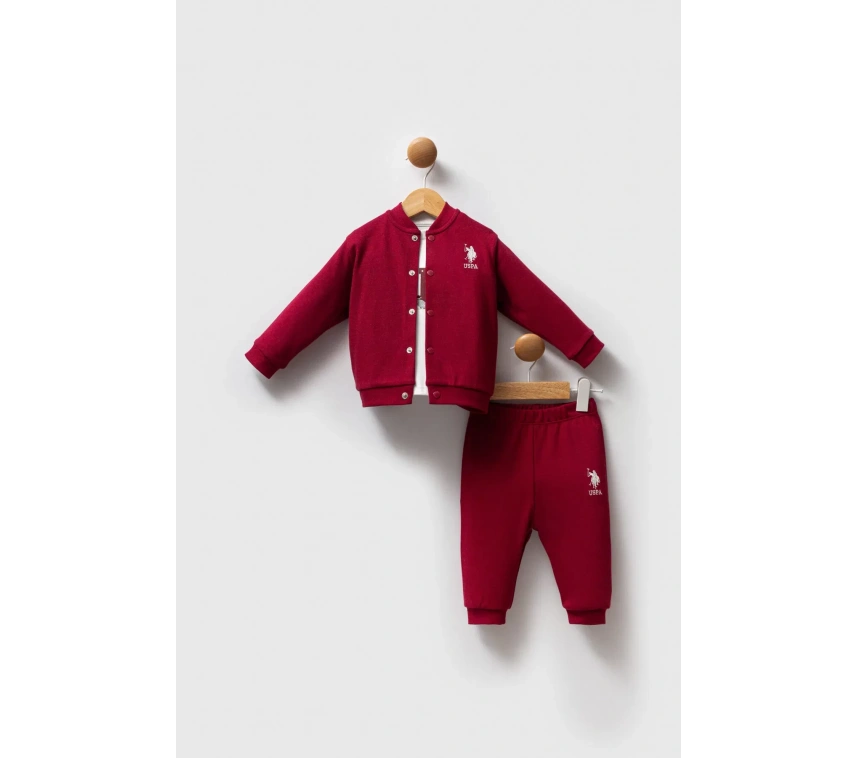 U.s. Polo Assn 3lü Takım Usb2533 Bordo